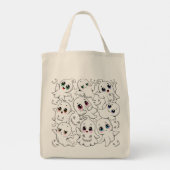 Baby Ghosts Spooky Cute Halloween Mood トートバッグ (裏面)