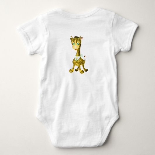 Baby Giraffe Baby Bodysuit ベビーボディスーツ (裏面)