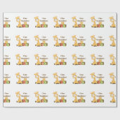 Baby Giraffe Boy Blocks Italian Nursery Newborn ラッピングペーパー (フラット)