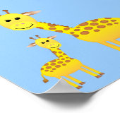 Baby Giraffe/ Nursery Decor ポスター (角)