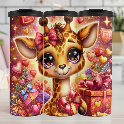 Baby Giraffe Valentine Gift Box Wrap タンブラー