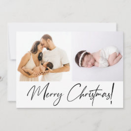 Baby Girlの最初のメリークリスマススクリプトの写真 シーズンカード