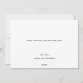 Baby Girlの最初のメリークリスマススクリプトの写真 シーズンカード (裏面)