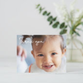 Baby Girlの最初の誕生日パーティー写真 ポストカード (スタンド正面)