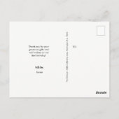 Baby Girlの最初の誕生日パーティー写真 ポストカード (裏面)