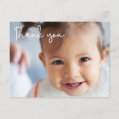 Baby Girlの最初の誕生日パーティー写真 ポストカード (正面)