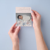 Baby Girlの発表を紹介 チラシ (手)