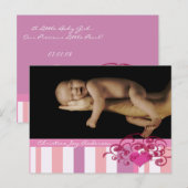 Baby Girlの発表 –  案内ポストカード (正面/裏面)