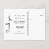 Baby Girlフォトベビーシャワースクリプモダント 案内ポストカード (裏面)