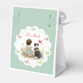 Baby Girl and her Puppy Baby Shower  フェイバーボックス (裏面サイド)