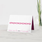 Baby Girl Annousement Sheepと写真 –  案内状 (裏面)