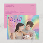 Baby girl, Arigatou gozaimasu (or just "Arigatou") ポストカード (正面/裏面)