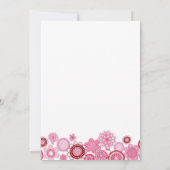 Baby Girl Birth Announcement Photo Digital Image 案内状 (裏面)