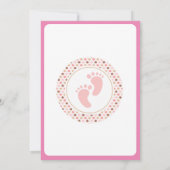 baby girl birthday invitation card 招待状 (裏面)