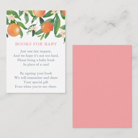 Baby Girl Books for Library Build Libraryリクエスト エンクロージャーカード (正面/裏面)