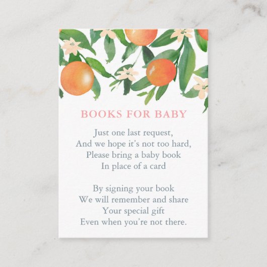 Baby Girl Books for Library Build Libraryリクエスト エンクロージャーカード (正面)