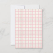 Baby Girl | Chick Watercolor Pink 返信カード (裏面)