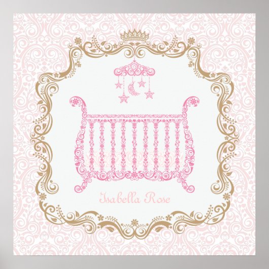 Baby Girl Crib Poster ポスター (正面)