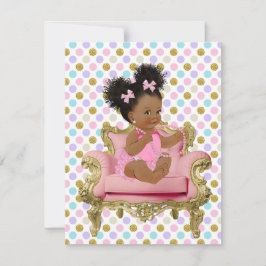 Baby Girl First Birthday Digital Download  招待状