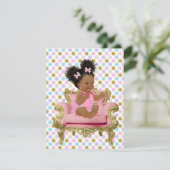 Baby Girl First Birthday Digital Download  招待状 (スタンド正面)