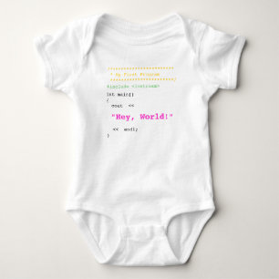 Baby Girl First C++プログラム ベビーボディスーツ