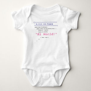 Baby Girl First Javaプログラム ベビーボディスーツ