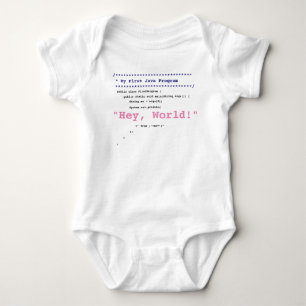 Baby Girl First Javaプログラム ベビーボディスーツ