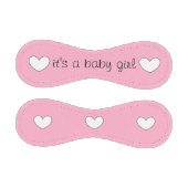 baby girl gender reveal baseball by dalDesignNZ 野球ボール (パネル)