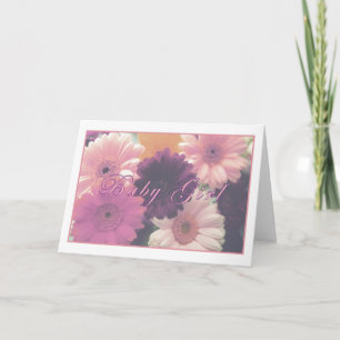Baby Girl Greeting Card (Script) カード