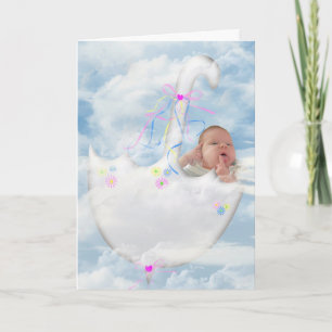 Baby Girl in Clouds カード