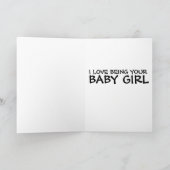 BABY GIRL Kinky Greeting Card for He カード (内部)