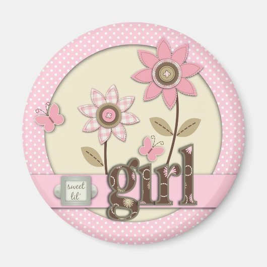 Baby Girl Magnet 2用 マグネット (正面)