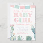 Baby Girl Mexican Taco Bour A Fiesta Baby Shower 招待状 (正面)