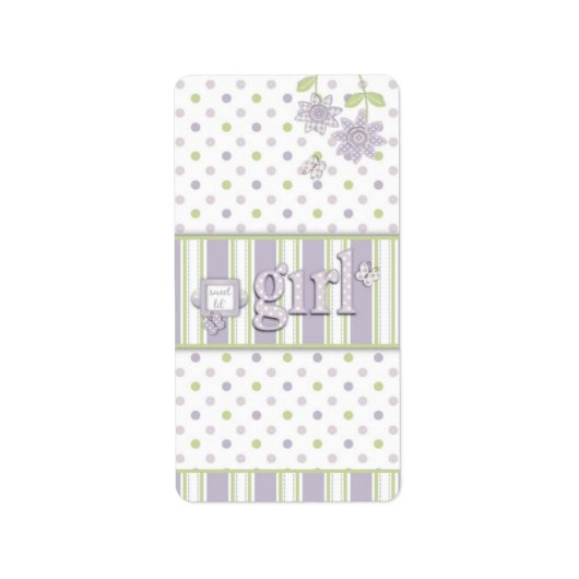 Baby Girl Mini HersheyバーラベルLG ラベル (正面)