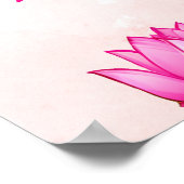 Baby Girl Naming Namkaran Cradleウェルカムサイン ポスター (角)