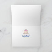 Baby Girl on Clotheslineカード カード (内部)