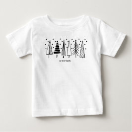 Baby Girl or Boys T-Shirt - Let it Snow ベビーTシャツ