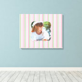 Baby Girl Photo [20x16インチ]キャンバス印刷 キャンバスプリント (インサイチュ (ウッドフロア))