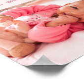 Baby Girl Photo and Cute Words for Mommy ポスター (角)