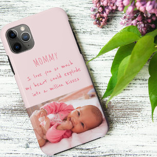Baby Girl Photo with Love You Message to Mommy iPhone 11 Pro Maxケース