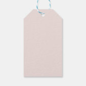 Baby Girl Pink Bow Baby Shower ギフトタグ (裏面)