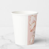 Baby Girl Pink Bow Baby Shower  紙コップ (右)