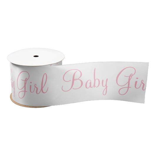 Baby Girl Pink Elegant Modern Satin Ribbon サテンリボン (リール)