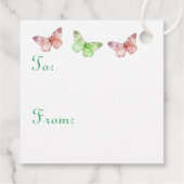 Baby Girl, Puppy Dog, Butterflies and Wildflowers フェイバータグ (裏面)