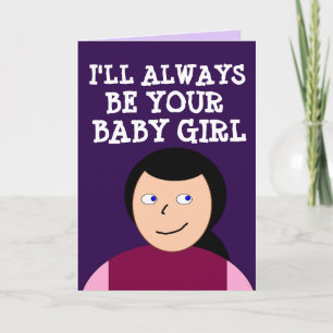 BABY GIRL ROMANTIC CARD FOR HE MAH LOVE YOU カード
