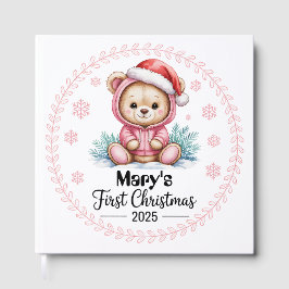 Baby Girl’s First Christmas Guest Book – ゲストブック