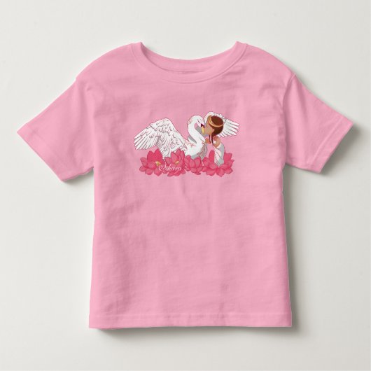 Baby Girl Saraswati with her White Swan トドラーTシャツ (正面)