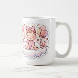 Baby girl shower coffee mug コーヒーマグカップ