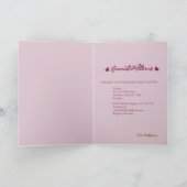 Baby Girl Shower Invitation  カード (内部)