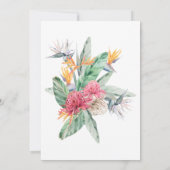 Baby Girl Shower Sugar Glider Australia Wild One 招待状 (裏面)